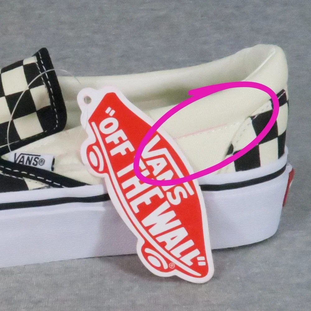 Vans Classic Slip-On Shoes Women US 6.5 Black White Checkerboard VN000EYEBWW NEW